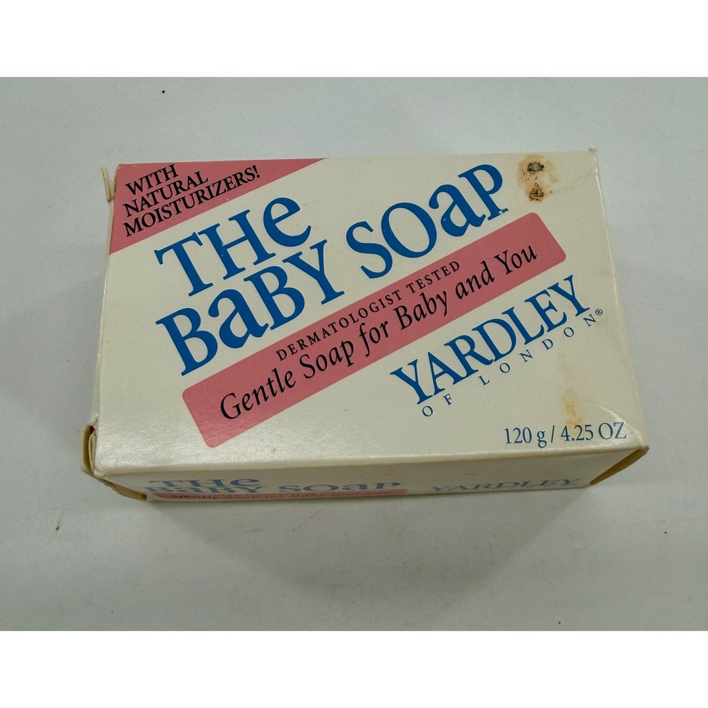 Yardley of London The Baby Soap Baby 4.25 oz White Bar Soap Vintage Box